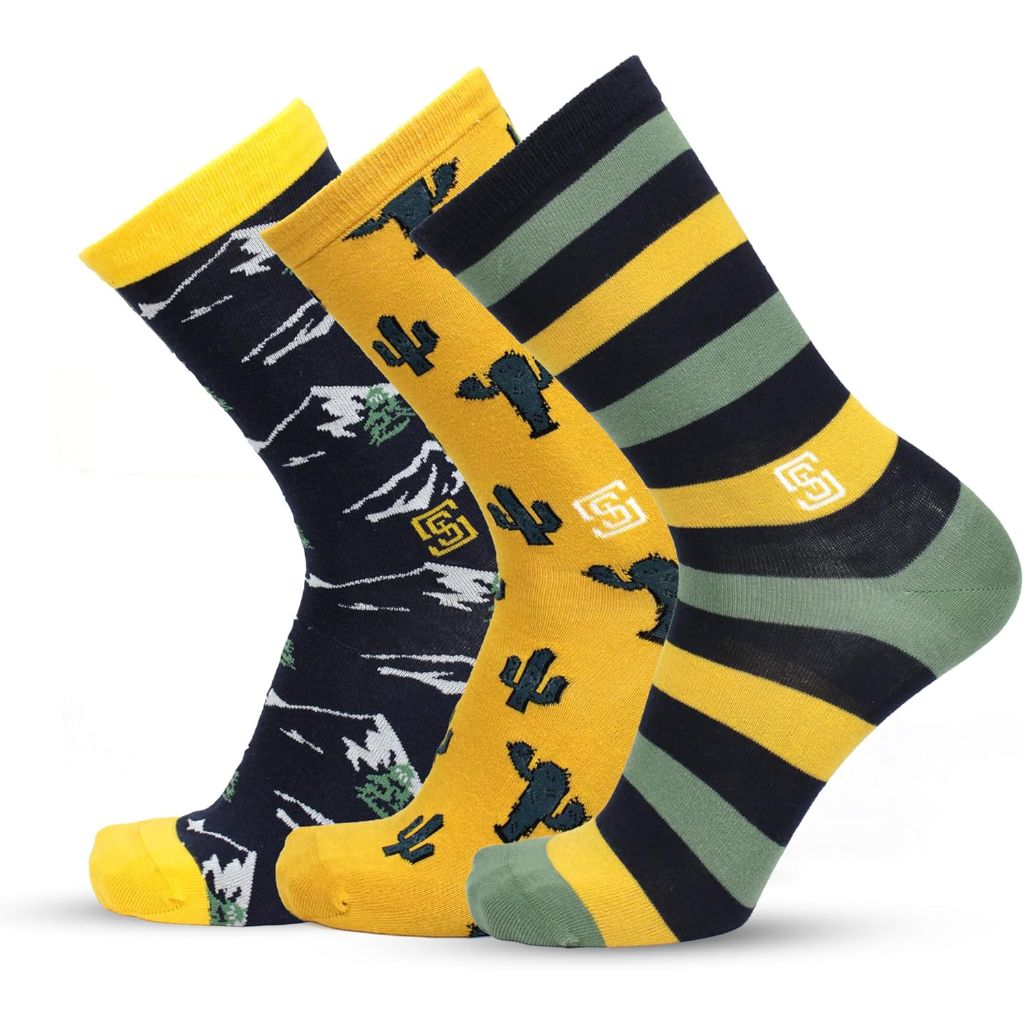 The Sock Street - Men's Dress Socks, 3 Pairs, Size 9-12