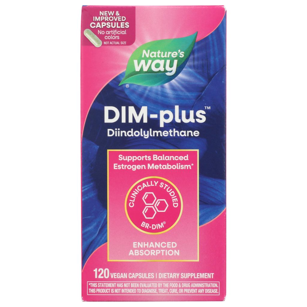 Nature's Way DIM-Plus DIM Supplement, 120 Capsules