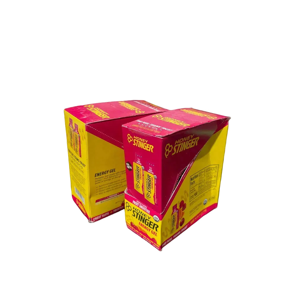 Honey Stinger Organic Energy Gel Box - Fruit Smoothie 12ct x 2 boxes