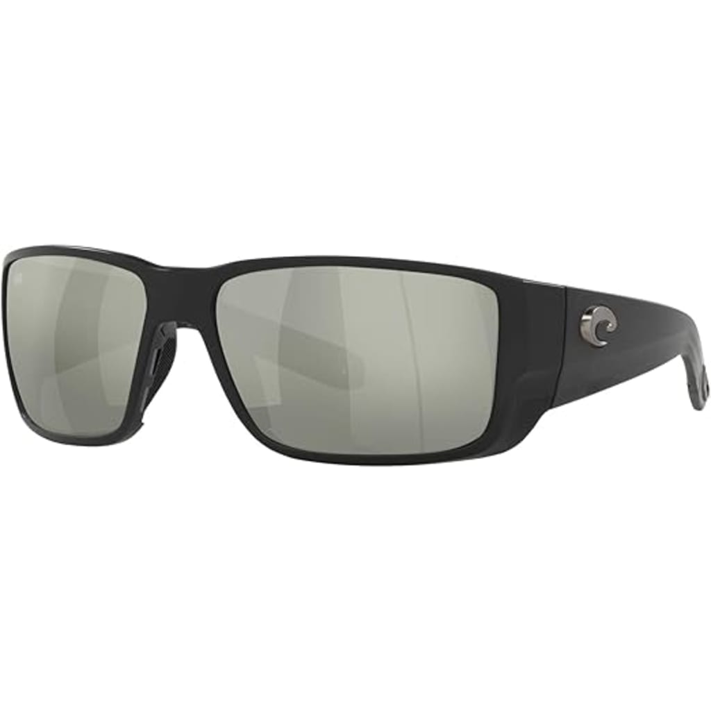 Costa Blackfin PRO Polarized Sunglasses - Matte Black Frame, Gray Mirror Lens