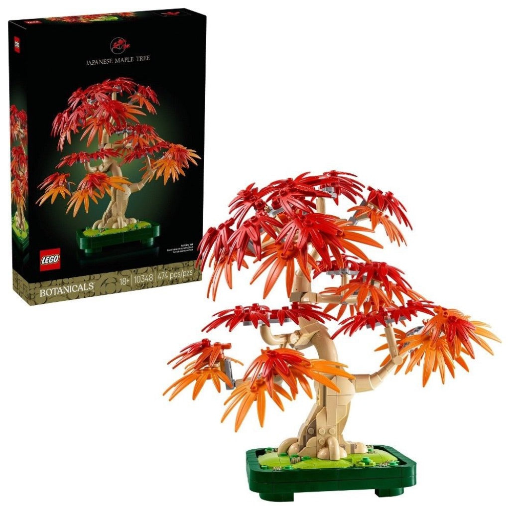 LEGO Botanicals Japanese Red Maple Bonsai Tree Building Set 10348 - Ages 18+ - 474 Pieces (Damaged Box)