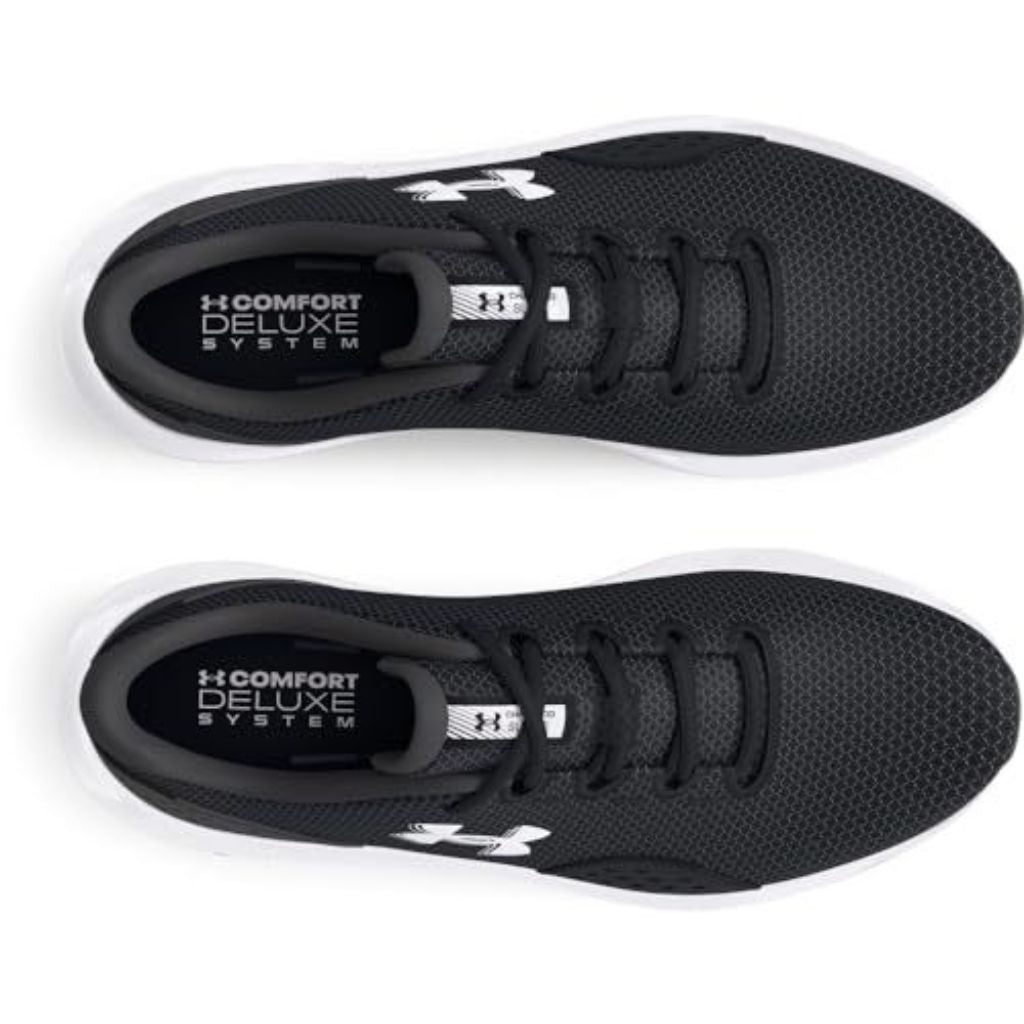 Under Armour Men's Charged Surge 4 Running Shoes, Black/Anthracite/White, Size 8