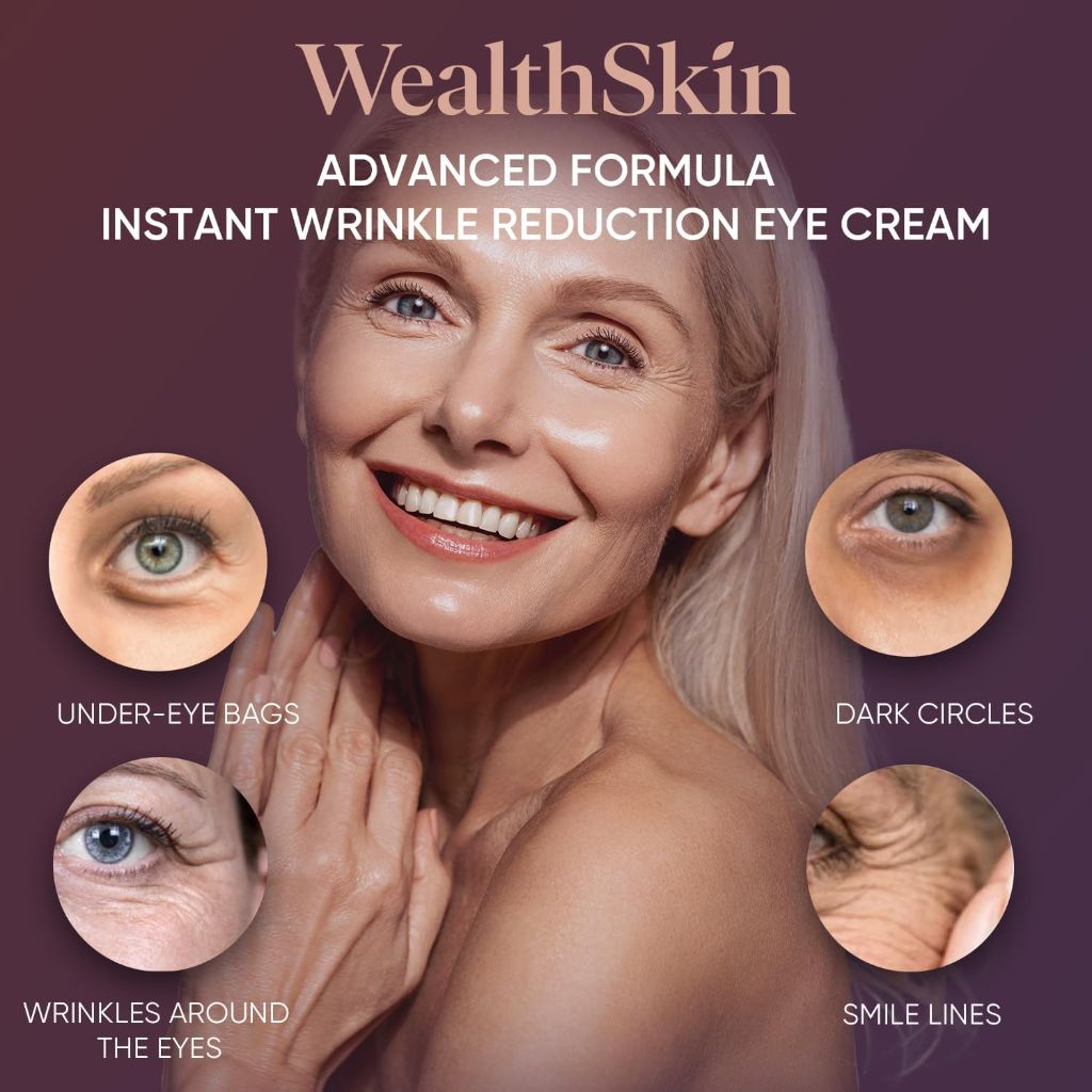 WealthSkin Instant Rapid Wrinkle Eye Cream - 30mL