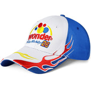 Talladega Nights Hat Ricky Bobby Cap, White/Blue