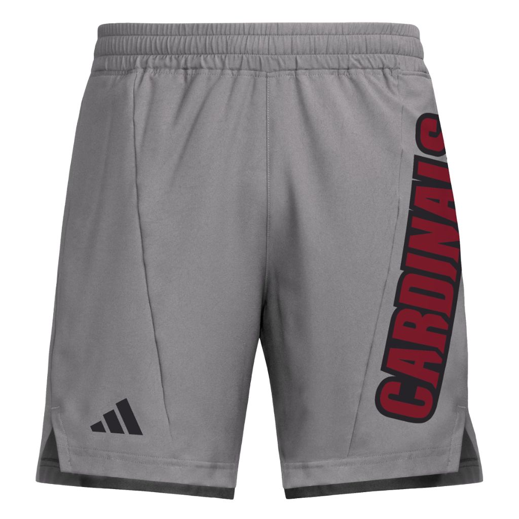 Adidas Men's D4T Woven University of Louisville Shorts, Team Grey/Black/University of Louisville, Large/7" Inseam