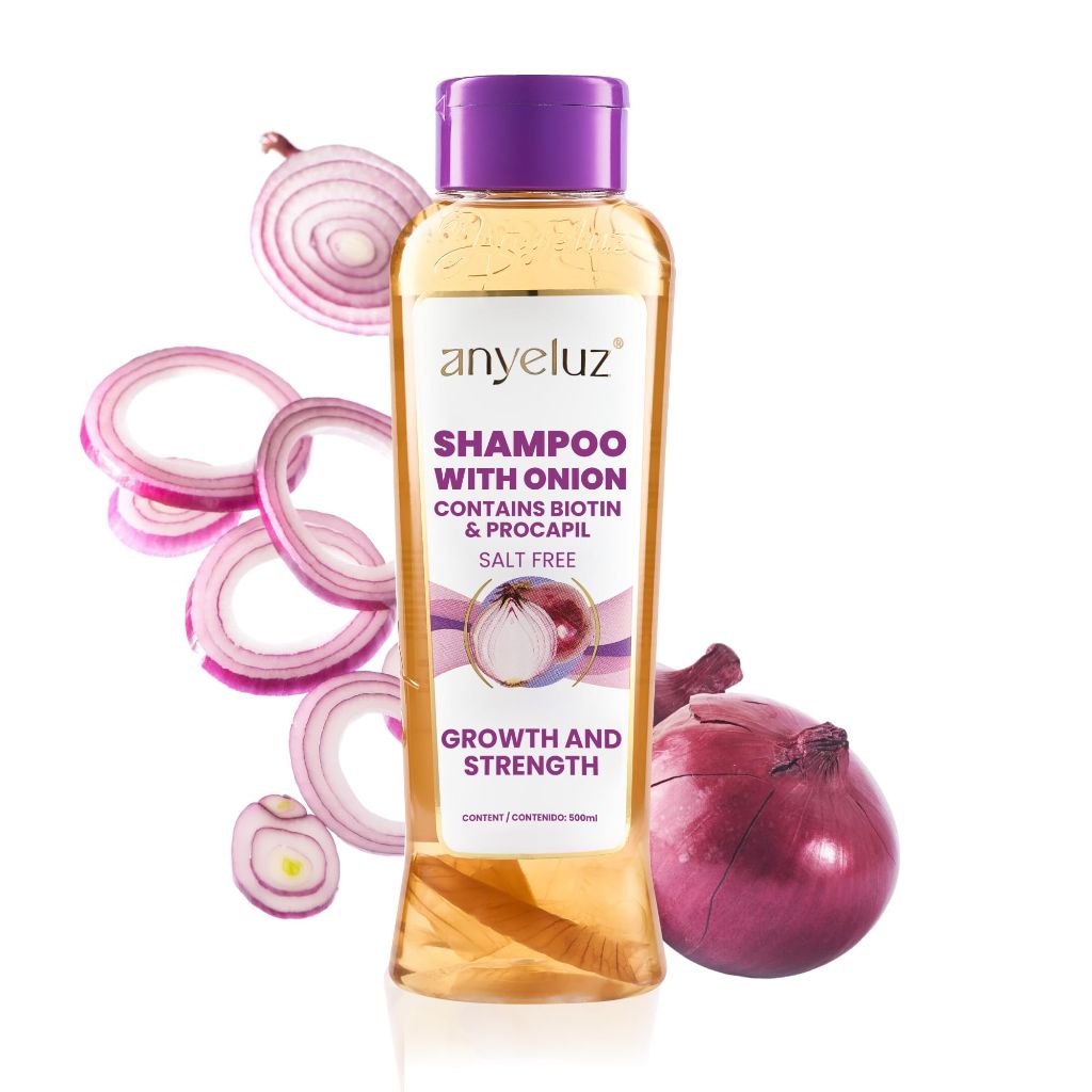 ANYELUZ Onion Shampoo – Natural, Odorless Formula, Reduces Oil