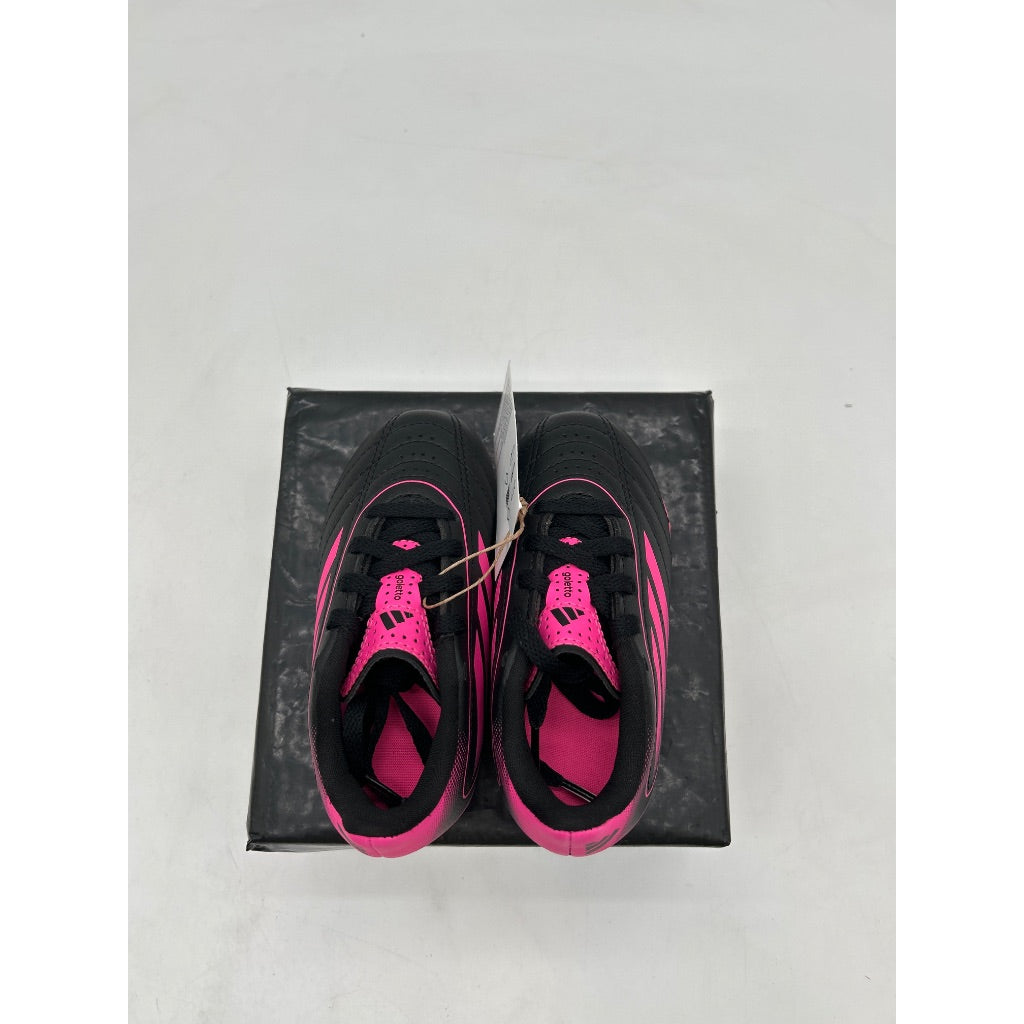 adidas Kid's Goletto IX Firm/Multi Ground Soccer Cleats, Core Black/Lucid Pink/Core Black - Size 8Y