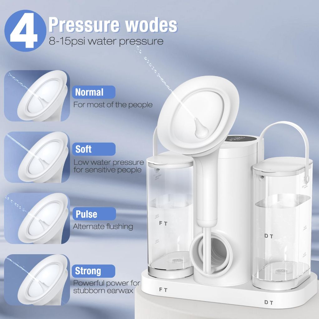Ear Wax Removal, Professional Electric Ear Cleaner with IPX7