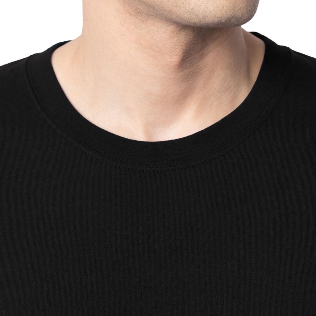 Fruit of The Loom Men's Eversoft Cotton T Shirts, Breathable & Moisture Wicking with Odor Control, Sizes S-4X, Long Sleeve-Black Ink