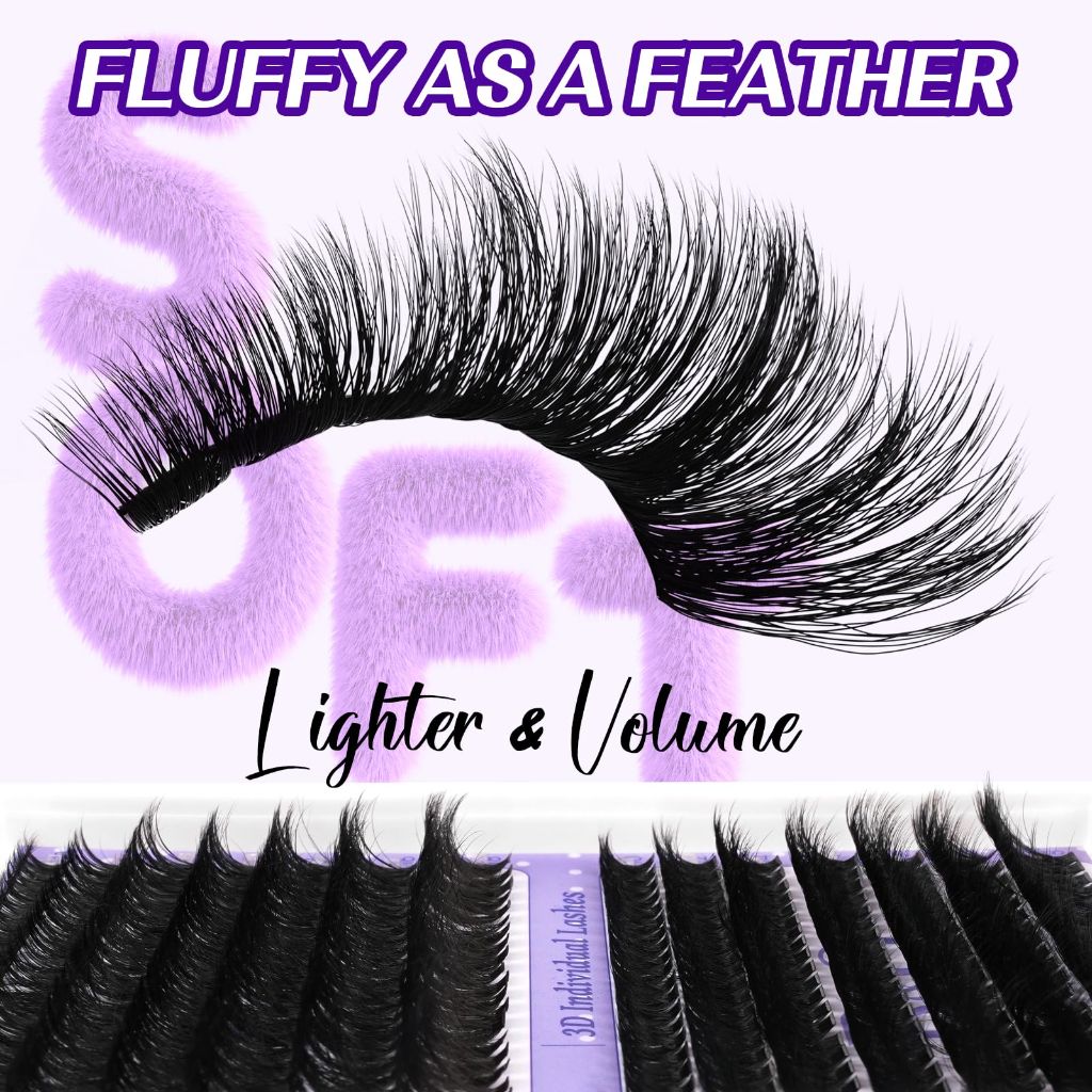 B&Qaugen Manga Lash Clusters DIY Individual Lashes 300 PCS)