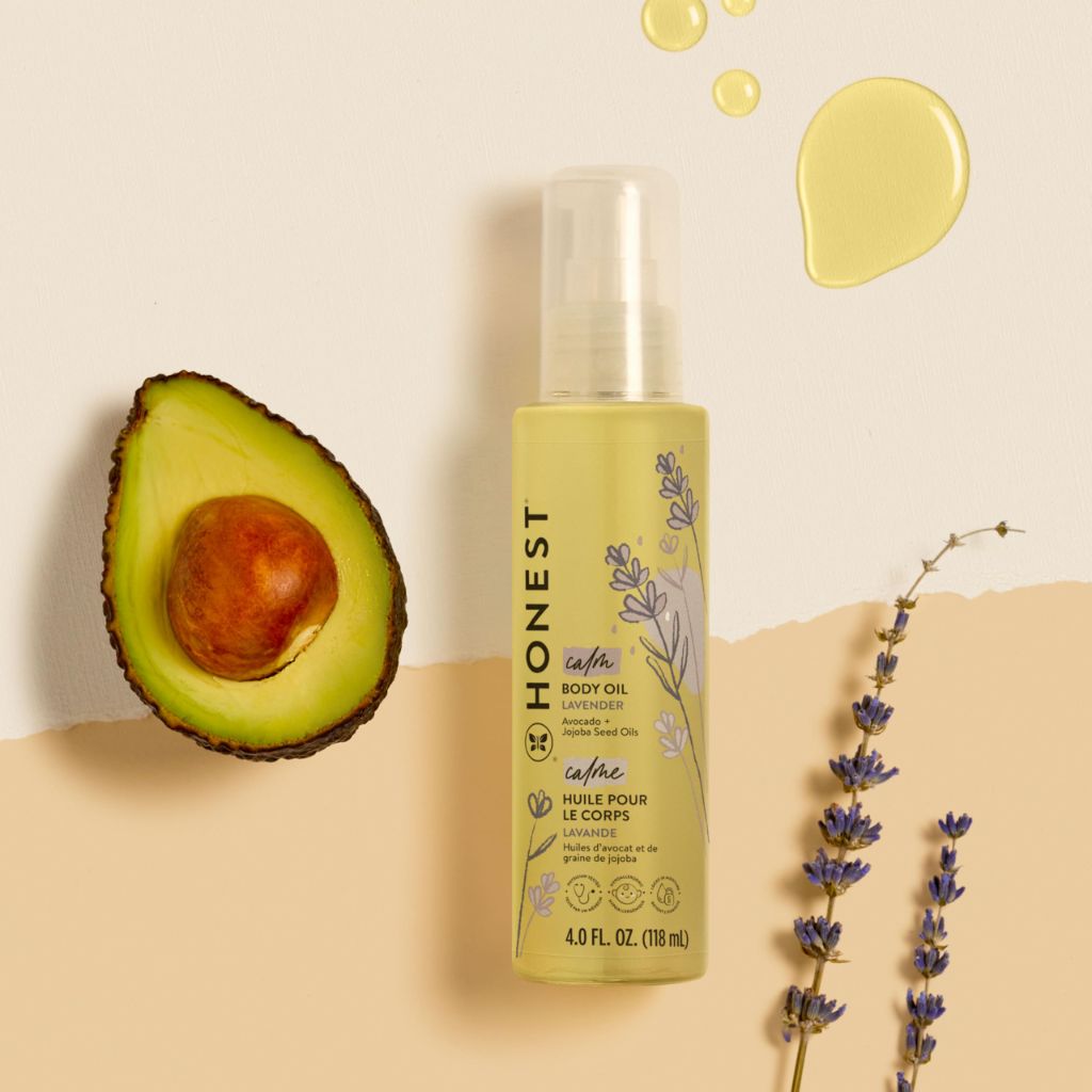 The Honest Company Lavender Infused Calming Body Oil, 4.0 fl oz