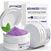 2 PCS Teeth Whitening Powder, R5X Advanced Purple Color Balance Toothpaste,  * 50 Grams
