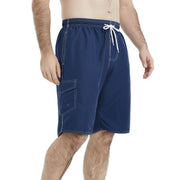 NIMeng Mens Swim Trunks Navy Blue