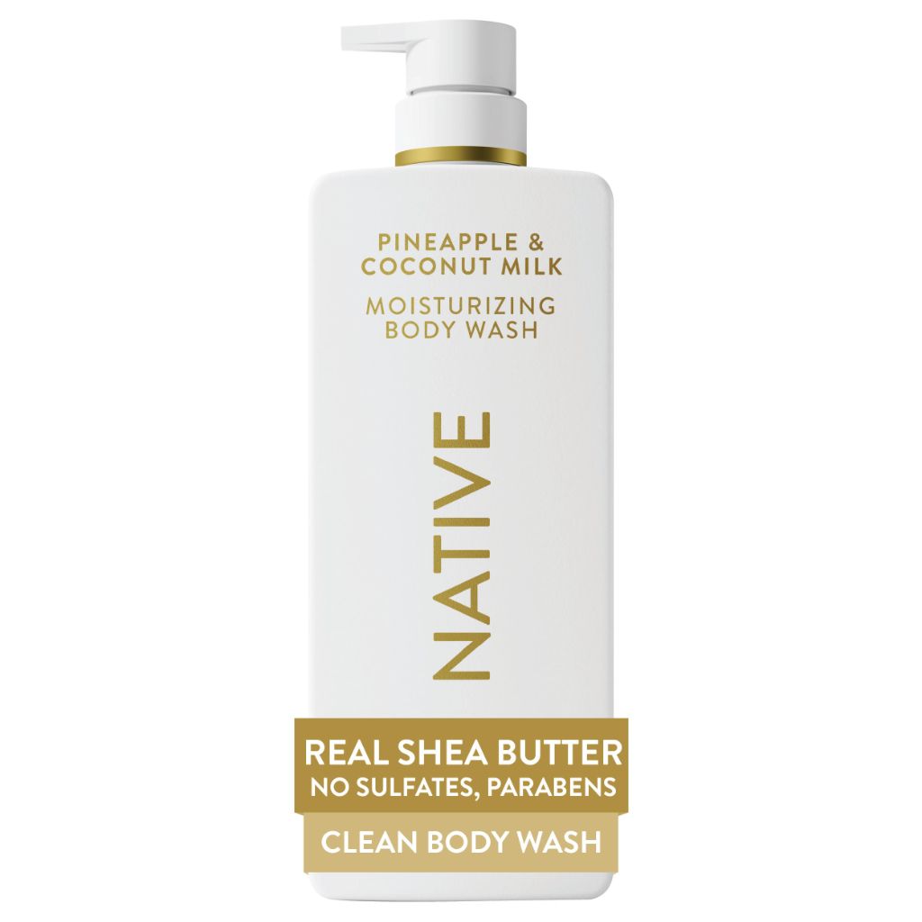 Native Moisturizing Body Wash, Pineapple & Coconut Milk, 24-Hour 22 oz