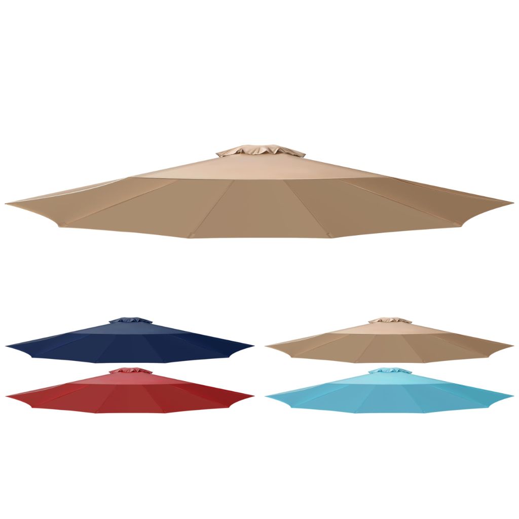 Simple Deluxe 9' Patio Umbrella Replacement Canopy, Tan