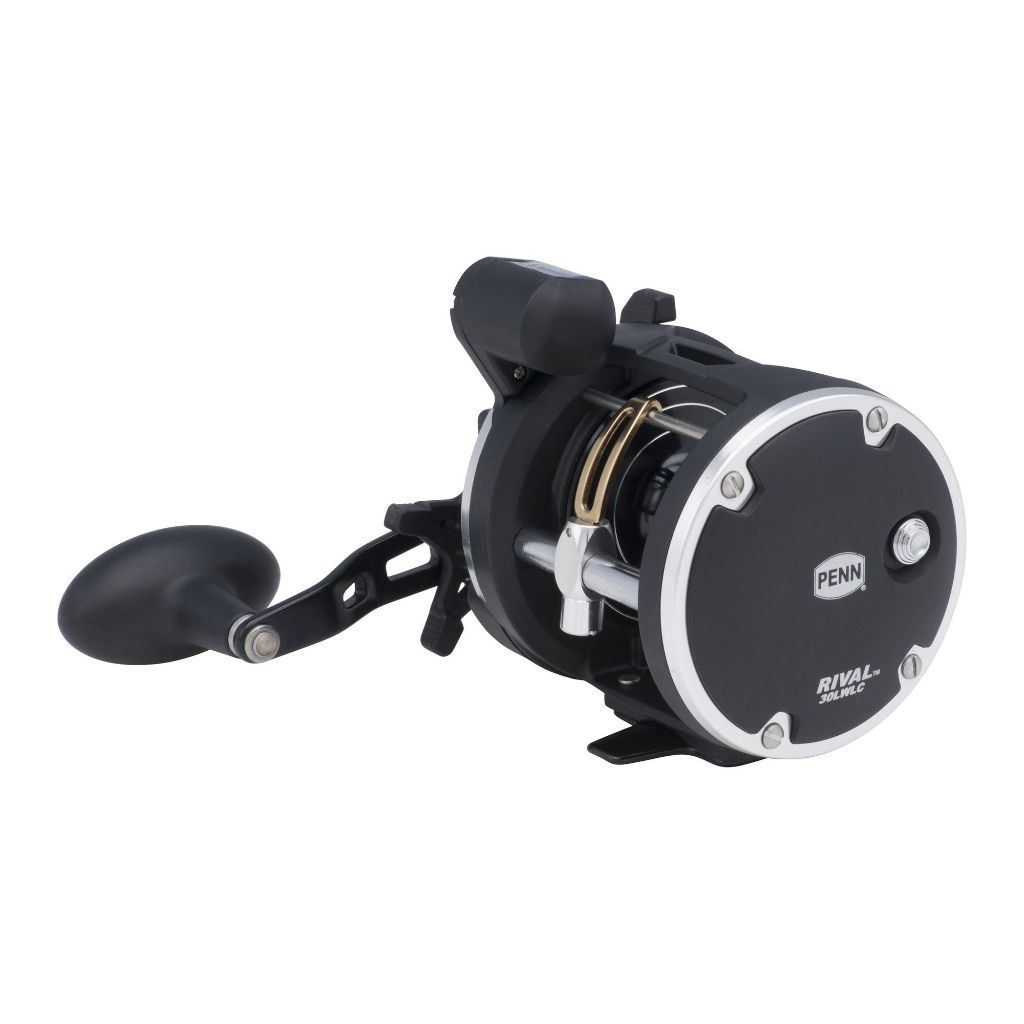 Penn Rival Level Wind Conventional Nearshore/Lake Fishing Reel RVL30LWLC, Black