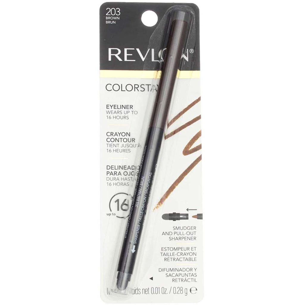 Revlon ColorStay Eyeliner Pencil, 203 Brown - 0.01oz
