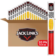 Jack Link's Classics Meat Sticks, Teriyaki - Protein Snack, Meat Snack Sticks with 5g of Protein, Made with Beef & Pork, Keto Friendly, Individually Wrapped - 0.8 Oz. (Pack of 20)