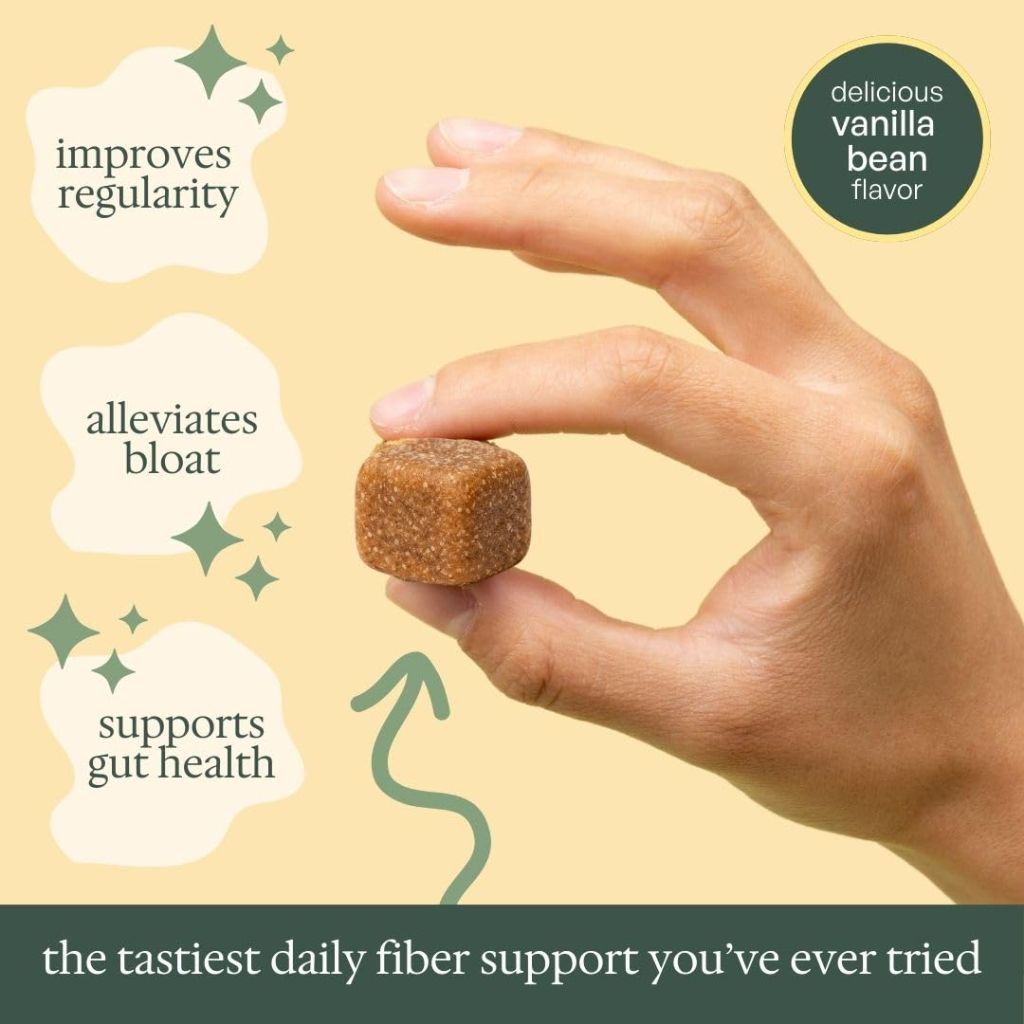 Fiome Fiber Bites - 5g Daily Fiber Supplement - 30 Servings, Vanilla Bean Flavor