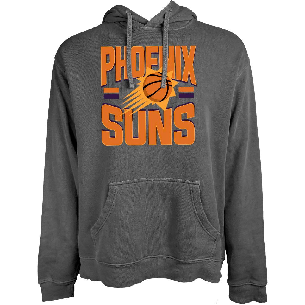 Blue 84 Phoenix Suns NBA Officially Licensed Hooded Sweatshirt Ringspun Bold Black, Medium