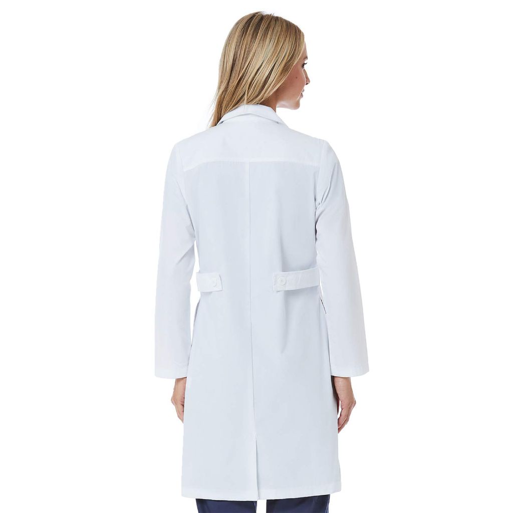 Red Panda Maevn Women's Long Lab Coat (White, Small)