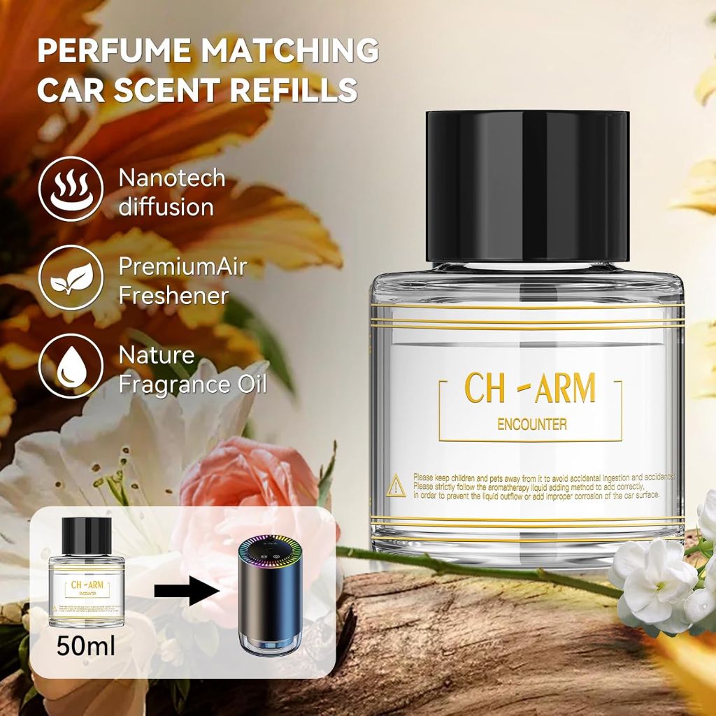 Smart Car Air Freshener Aromatherapy essential oil Refill, 50ml (Encounter)