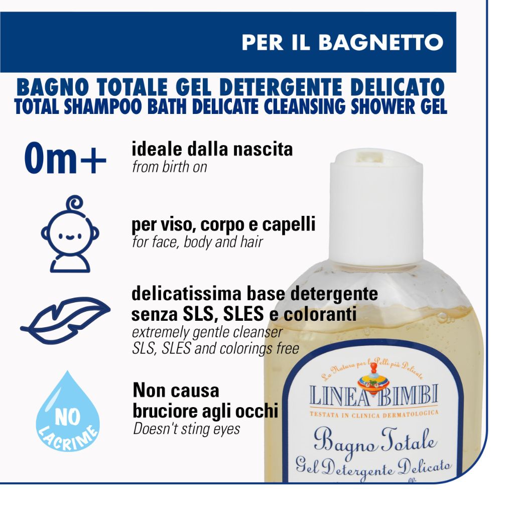 Helan Bimbi Bio - Baby Shampoo and Body Wash - 250fl oz