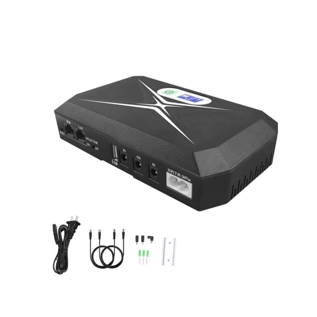 Mini UPS for WiFi Router/Modem/Set top Box Devices. 10400mAh Battery