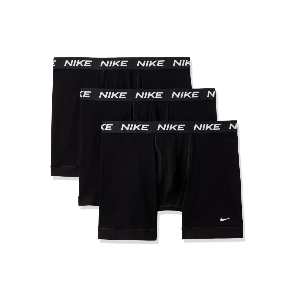 Nike Men's All Day Cotton Stretch W/Fly Boxer Brief 3pk Underwear