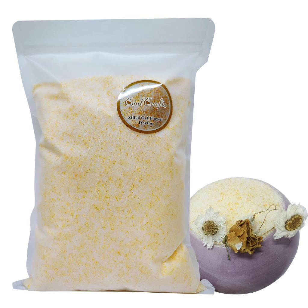 CoolCrafts 2 LB Silica Gel Flower Drying Crystals Reusable Silica Gel Beads for Preserving Fresh Flowers and Crafts