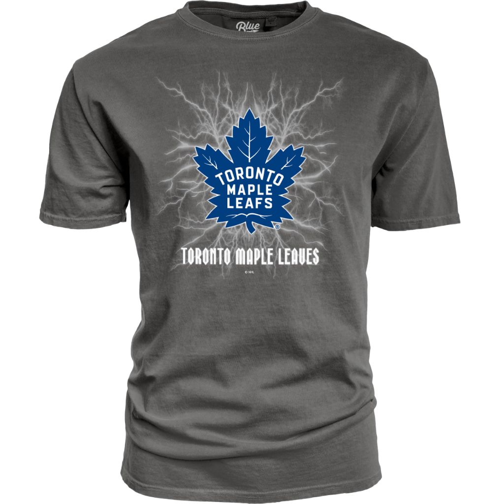 Toronto Maple Leafs NHL Officially Licensed T-Shirt Ringspun Electric Black, Small