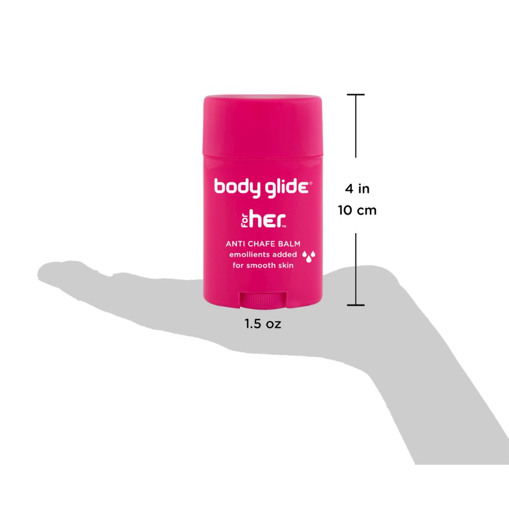 Body Glide For Her Anti Chafe Balm | Chafing stick with added emollients | Great for dry, sensitive skin 1.5oz