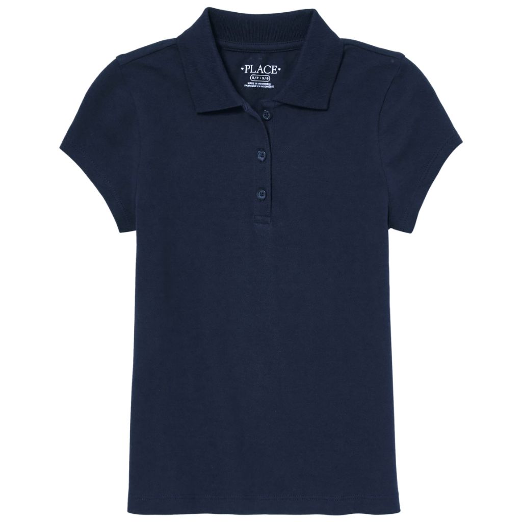 The Children's Place,Girls,Uniform Pique Polo,Tidal,XXXLarge (18Plus)