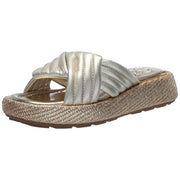 Vince Camuto Women's Luesda Quilted Slide Sandal, Light Gold, 9 M