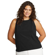 Women's Plus Departure Crew Neck Tank, 2XL, Black