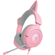 Razer - Kraken Kitty V3 X Wired Over-the-Ear Gaming Headset - Pink