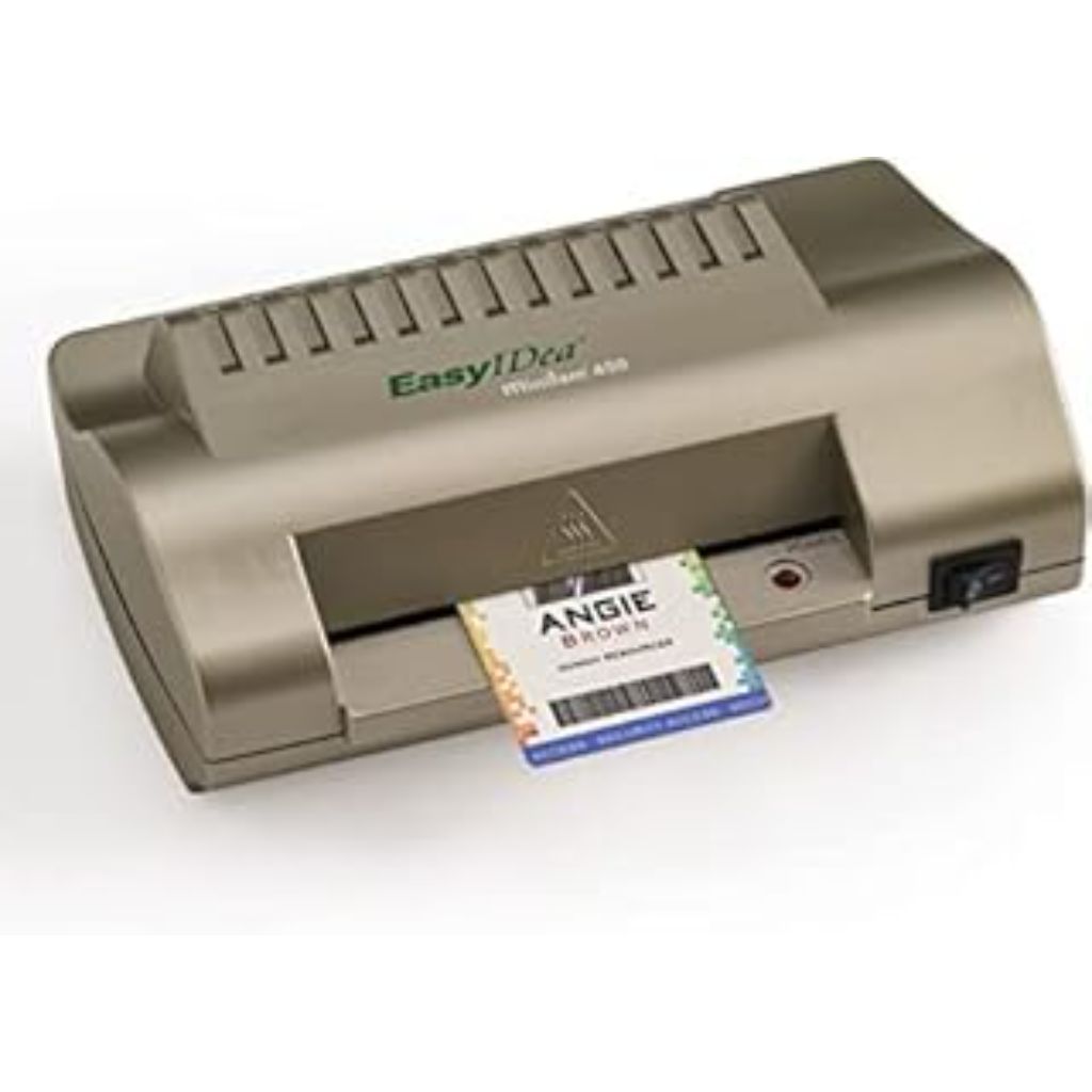 EasyIDea Premium ID Card and Badge Laminator | ML450 Mini Lam for ID Cards | Temperature Controlled |
