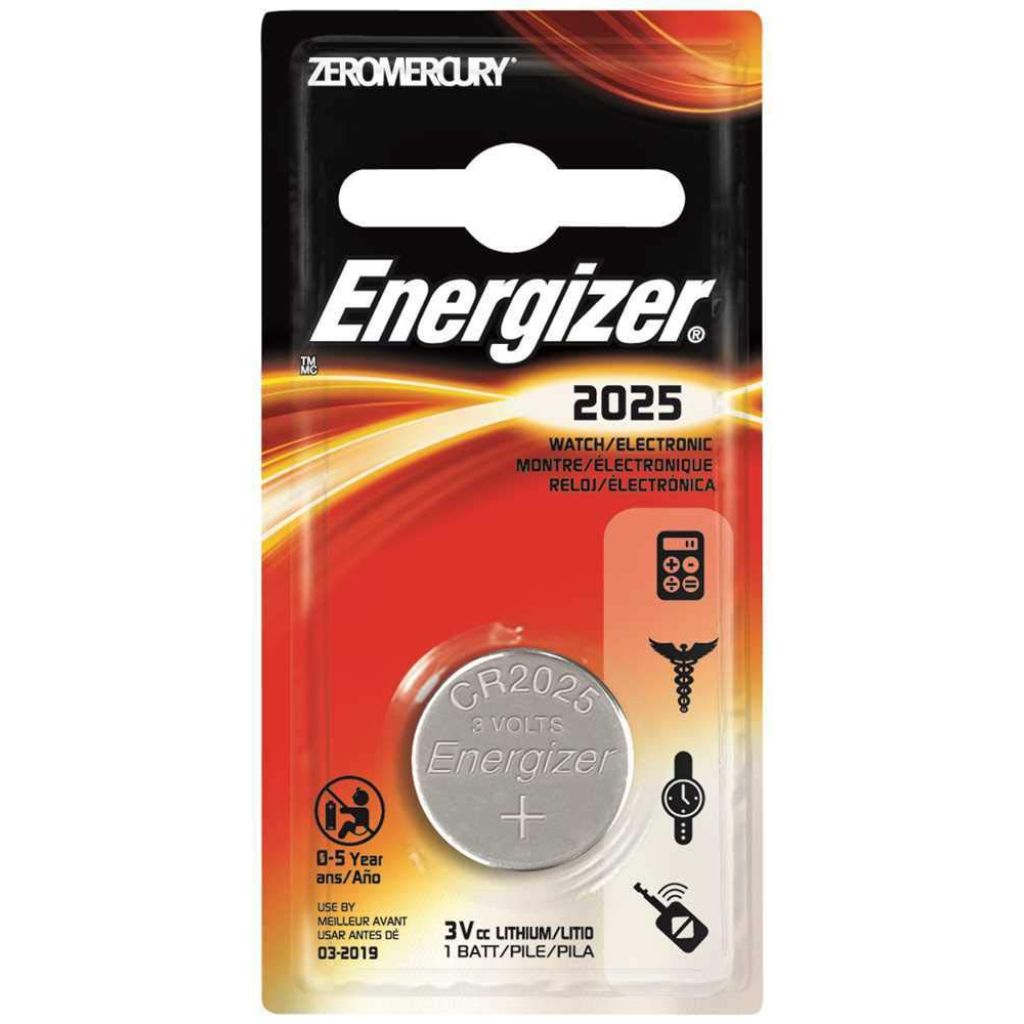 Energizer 2025 Watch/Electronic/Specialty Battery, 3V Silver-Oxide, Set of 4