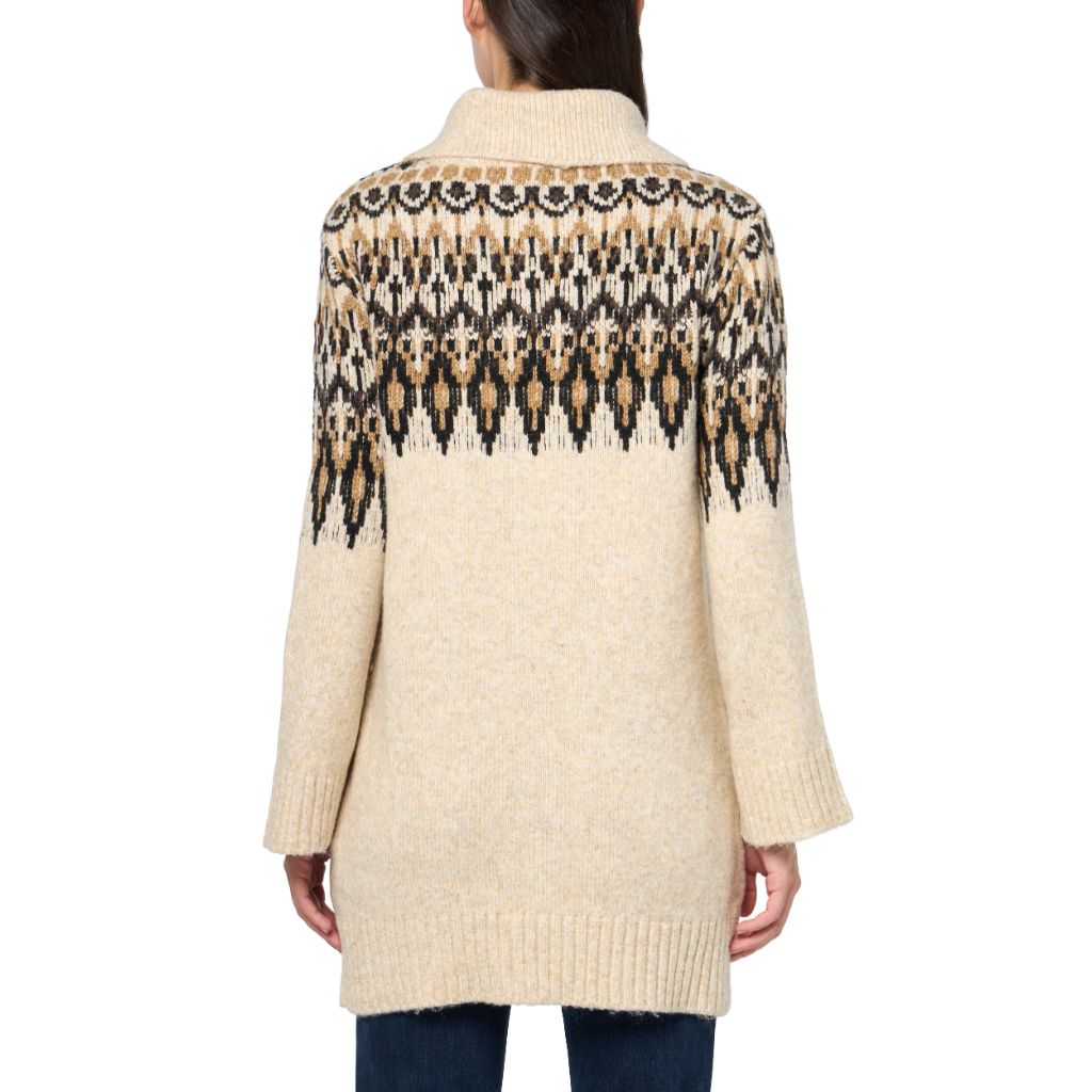 Steve Madden Apparel Women's Steve Madden Apprel Essa Sweater Dress, Black Multi XL