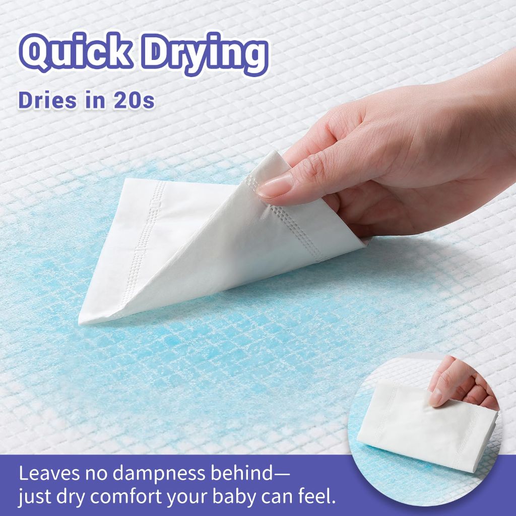 100 Pack Disposable Diaper Changing Pads for Baby  18" x 13"