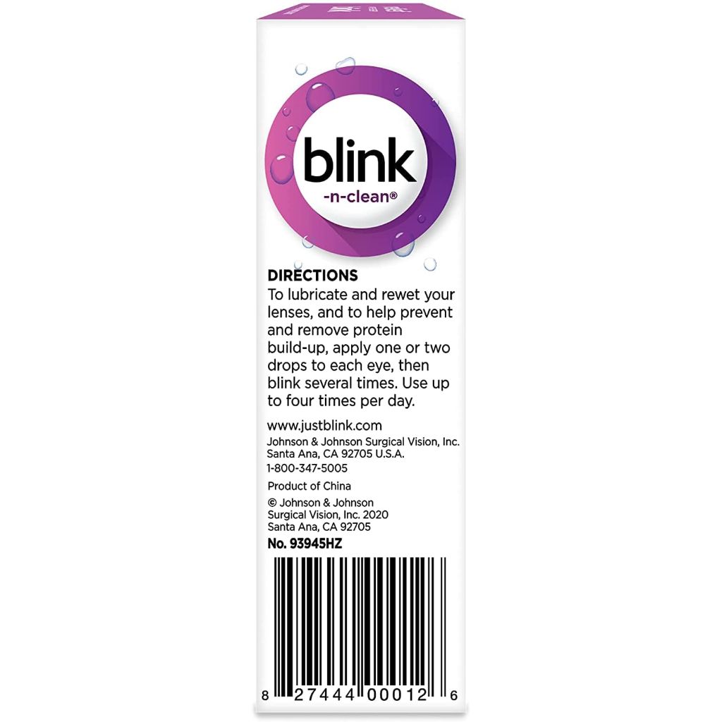Bausch + Lomb Blink-N-Clean Lens Drops 15 mL