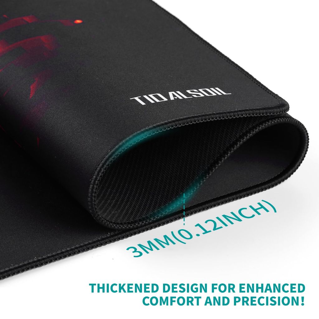 TIDALSOIL Large Gaming Mouse Pad XXL 35.4 x 15.7 Inch