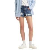Levi's Women's 501 Button Fly Cotton High-Rise Denim Shorts, Size 19, Blame Game