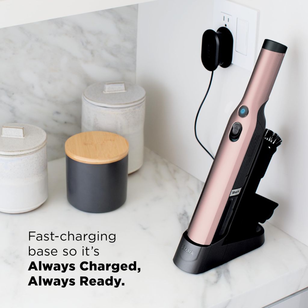 Shark WANDVAC Cordless Hand Vac, Lightweight, Portable at 1.4 lbs. Rose Gold