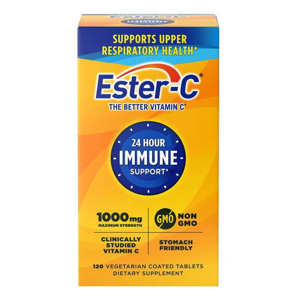 Ester-C Vitamin C 1000mg Coated Tablets - 120 Count
