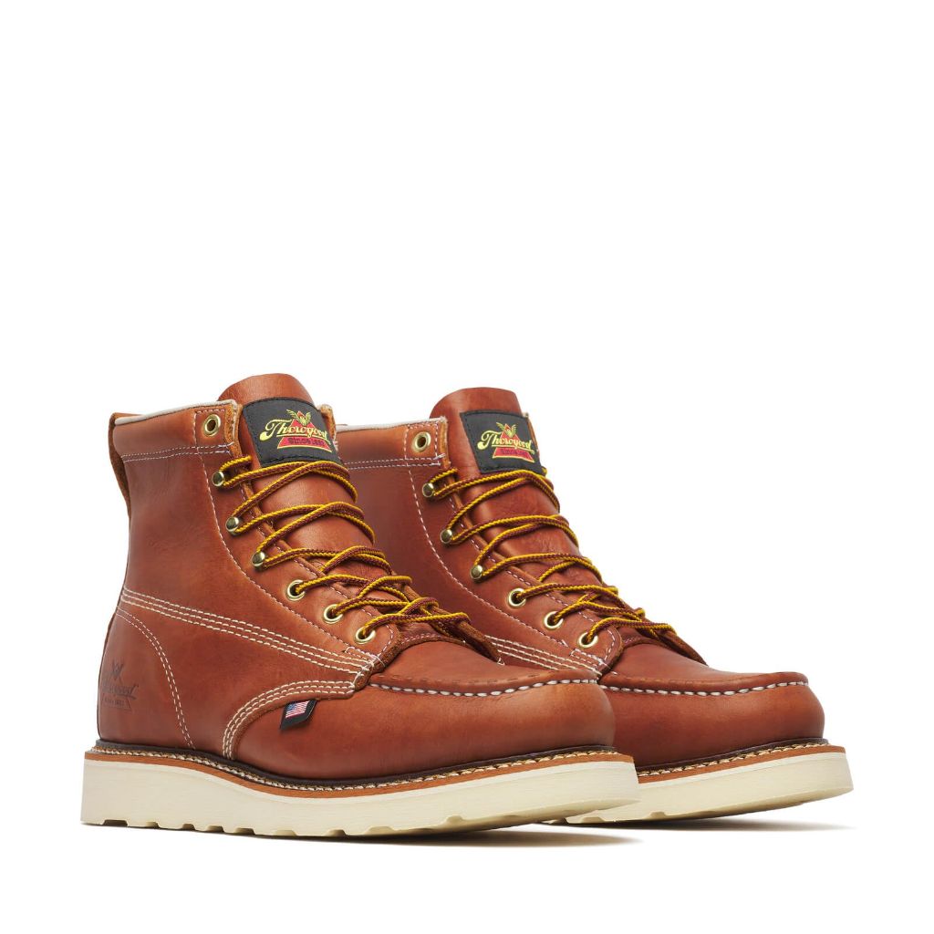 Thorogood American Heritage 6” Moc Toe Work Boots for Men - 9.5 2E