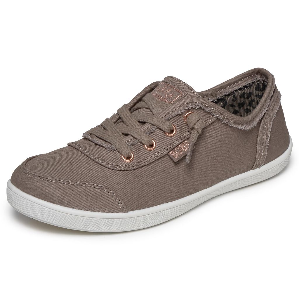 Skechers Women's Bobs B Cute Sneaker – Memory Foam, Flexible Outsole, Lightweight Vegan Shoes, Taupe, 11