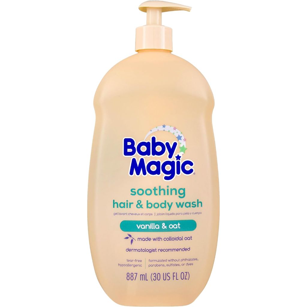 Baby Magic Soothing Hair & Body Wash - Vanilla & Oat, 30 fl. oz.