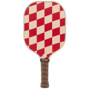 Pickleball Clear Top Paddle Set, Red Velvet, 16mm (4 total balls 2 red 2 yellow)