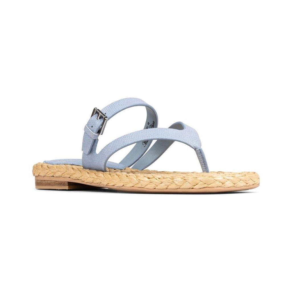 Donald J. Pliner Women's Heathro Strappy Flat Sandals - Denim, Size 8.5
